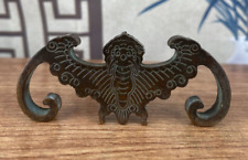Blessing Chinese bronze statue bat figure collectable ornament netsuke