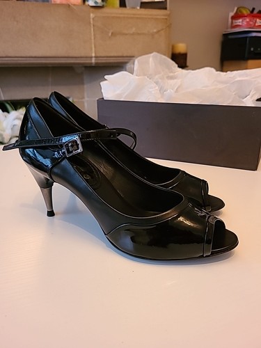 Celine black half leather - black,