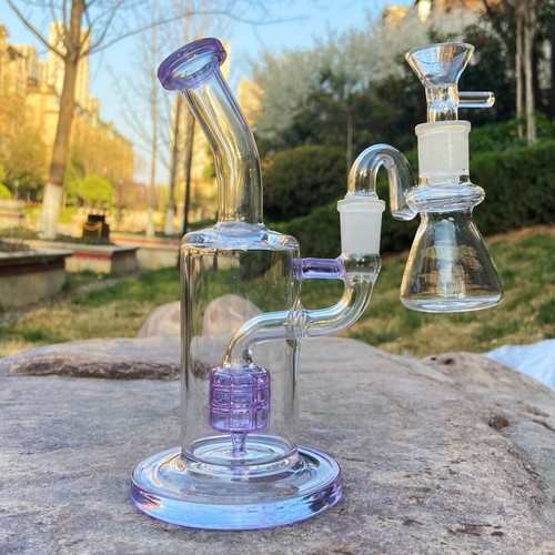 Purple matrix glass bong - 9",