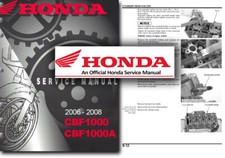 Honda CBF1000 Service Workshop Shop Manual CBF1000A 2006 2007 2008 Repair