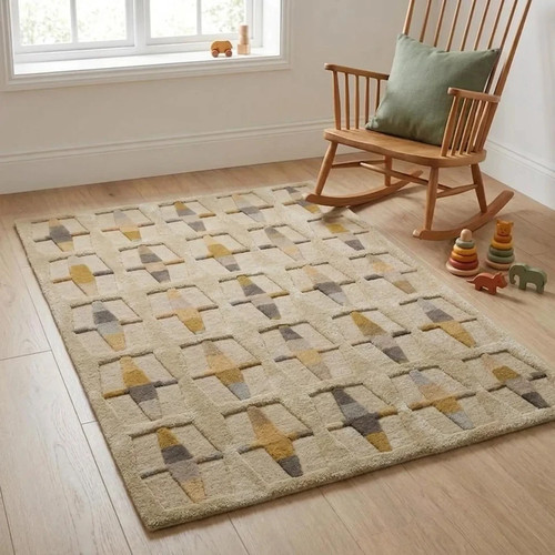 Hand tufted wool rug - hand,