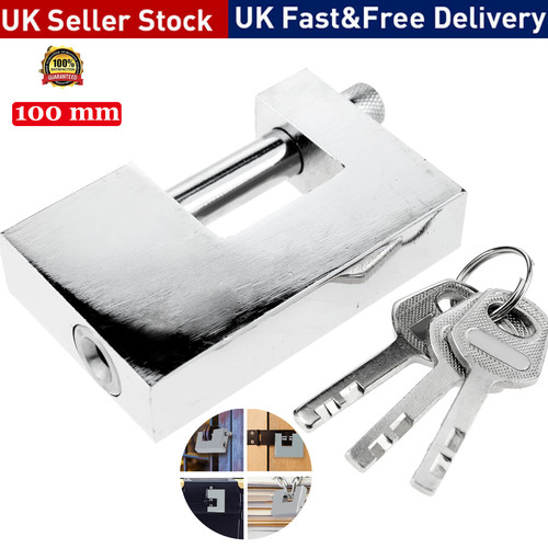 Heavy duty padlock 100mm key - heavy,