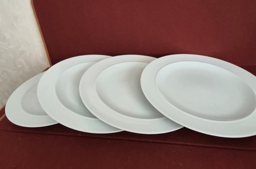 Denby white dinner plate 4 - denby,