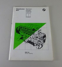 Workshop Manual Seminar BMW M51D Turbodieselmotor IN E36 & E34 Stand 05/1991