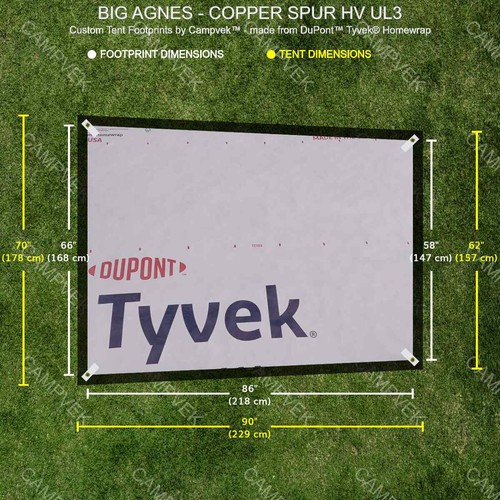 Tyvek footprint for the - footprint,