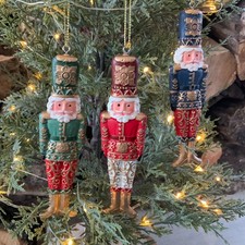 Father Christmas Nutcracker Tree Decoration Vintage Style Gisela Graham