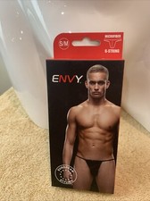 Envy Microfiber G-String Black
