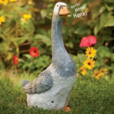 Motion Activated Honking Gertrude the Goose Garden Sculpture Yard Art Decor