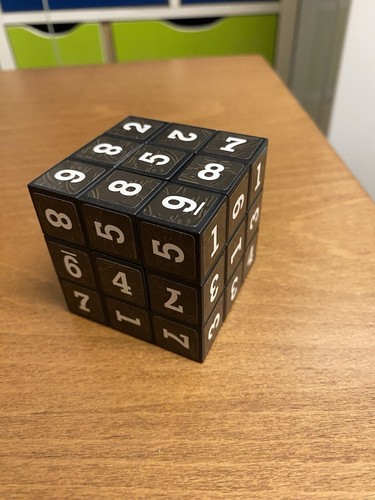 Sudoku cube puzzle - cube, game