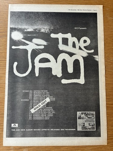 The jam tour sold - sold,