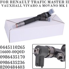 Diesel Fuel Injector for Renault Trafic Master II Vauxhall Vivaro A Movano Mk I