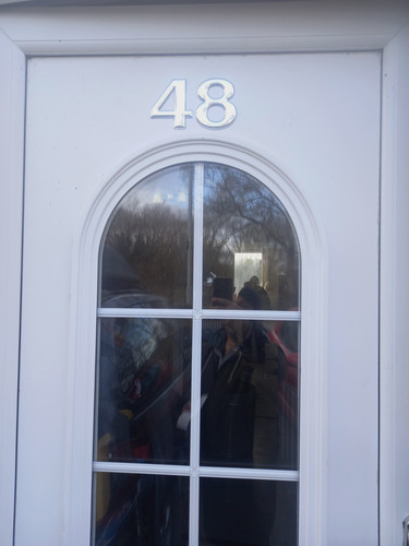 Self adhesive door - adhesive, numbers