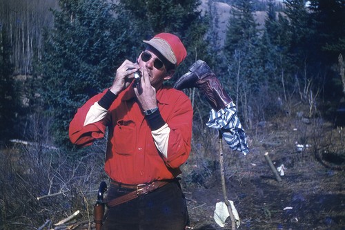 Man wearing holstered - man, pistol