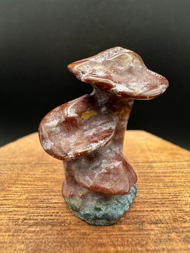Crystal mushroom jasper red - jasper,