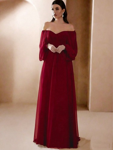 Womens formal chiffon dress - womens,