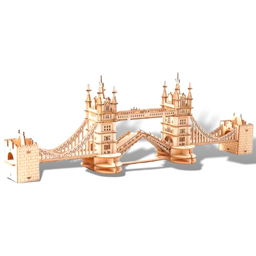 London tower bridge wood - london, 3d
