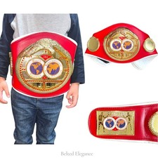 IBF International Boxing Federation Title Belt For Kids Faux Leather Wrestling