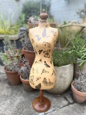 Paper Mache Small Mannequin, Jewelry Stand Butterfly Female Form Bust, 62cm H