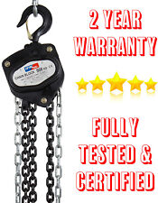 500kg Black Chain Block Lifting Rigging Tackle Hoist Manual Gantry Hand Pulley