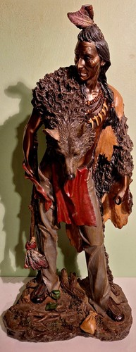 Native indian brave figurine - indian,