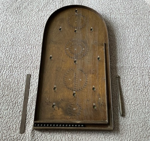 Vintage bagatelle game wooden - bagatelle,