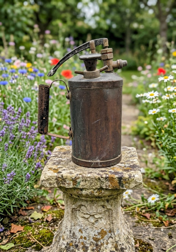 Vintage brass garden pressure - vintage,