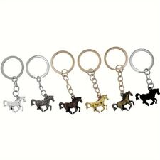 Horse Bag Charm Keyrings Metal Key Rings Keychain (4AA7) *