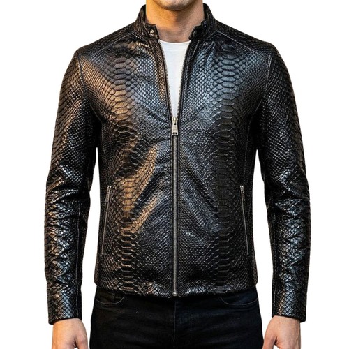 Men black genuine leather - black,