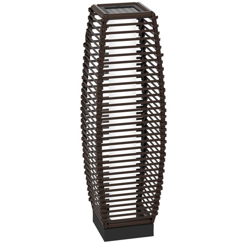 Outsunny rattan solar floor - rattan,
