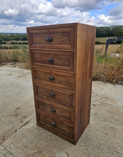 Large vintage wooden tallboy - vintage,