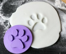 Paw print cookie embosser