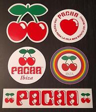 5 x PACHA IBIZA STICKERS @