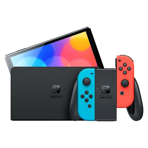 Nintendo switch oled 64gb - oled, neon