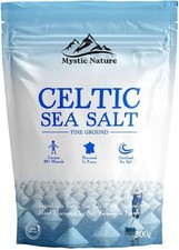Celtic Sea Salt 500g Fine Ground 100% Natural Sea Salt With 82+ Minerals