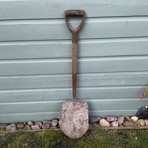Vintage antique garden spade - antique,