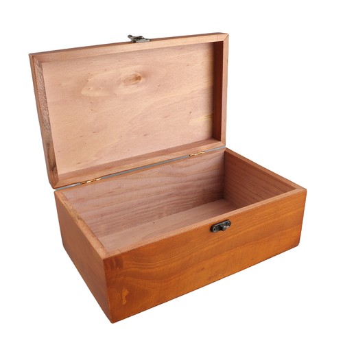 Retro wooden storage box - l,