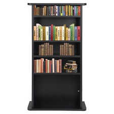 Shelf Multimedia Storage Cabinet Organizer Movie Tower Stand CD DVD Media Rack