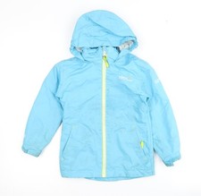 Regatta Boys Blue Waterproof Jacket 3-4 Years Hooded