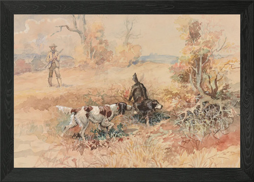 Hunting with the dogs - with,
