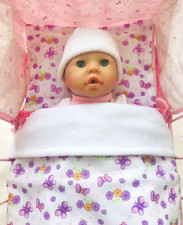 DOLLS PRAM COT BLANKET &