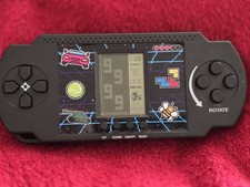 Vintage 1990s Handheld Tetris Puzzle Game Black Tested & Works On Batteries.