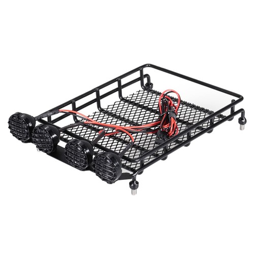 Black metal roof rack with - black,