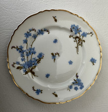 Haviland Montméry 5 BREAD PLATES Limoges France, Forget-Me-Not flowers XLNT