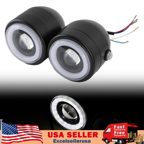 Black twin headlight - black,