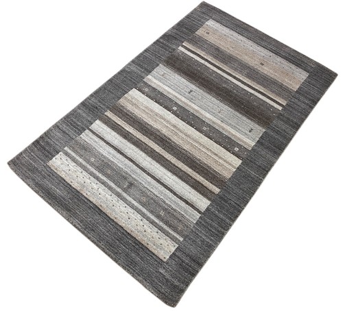 Gray gabbeh carpet wool - carpet,