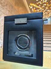 WOLF Viceroy Single-storage Watch Winder (22.6cm x 19.7cm) Black