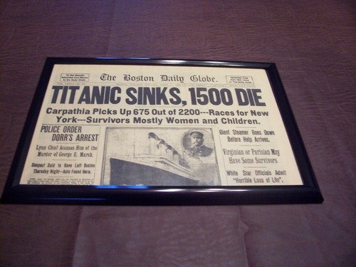 Titanic full newspaper 1912 - titanic,