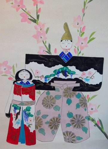 Japanese scroll old - japanese, nihonga