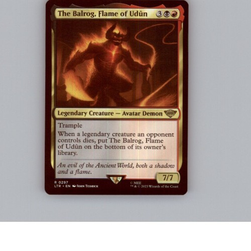 Mtg the balrog flame of - flame,