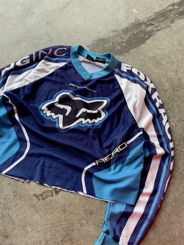 Vintage 90s fox racing cropped - vintage,